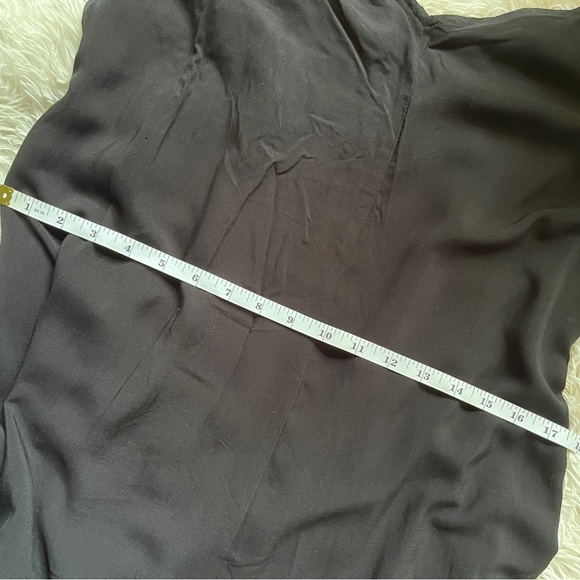 NEW Vince Camuto V-neck Sleeveless Tie-Shoulder Angled Hem Jumpsuit Black Sze S - Picture 10 of 14